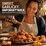 Lost in the Sauce | 5oz / 148ml Project Casper Hot Sauce | Sweet & Garlicky Medium Heat Sauce with Peaches, Maple Syrup & Ghost Peppers | Vegan Hot Honey Garlic Style | Perfect for Fried Chicken, Tofu, and Marinades