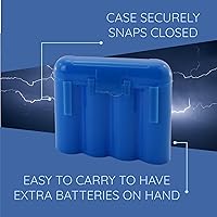 Vista 6 de 2 azul AA AAA batería batería de almacenamiento de plástico caja titular de la caja de los E.e.u.u