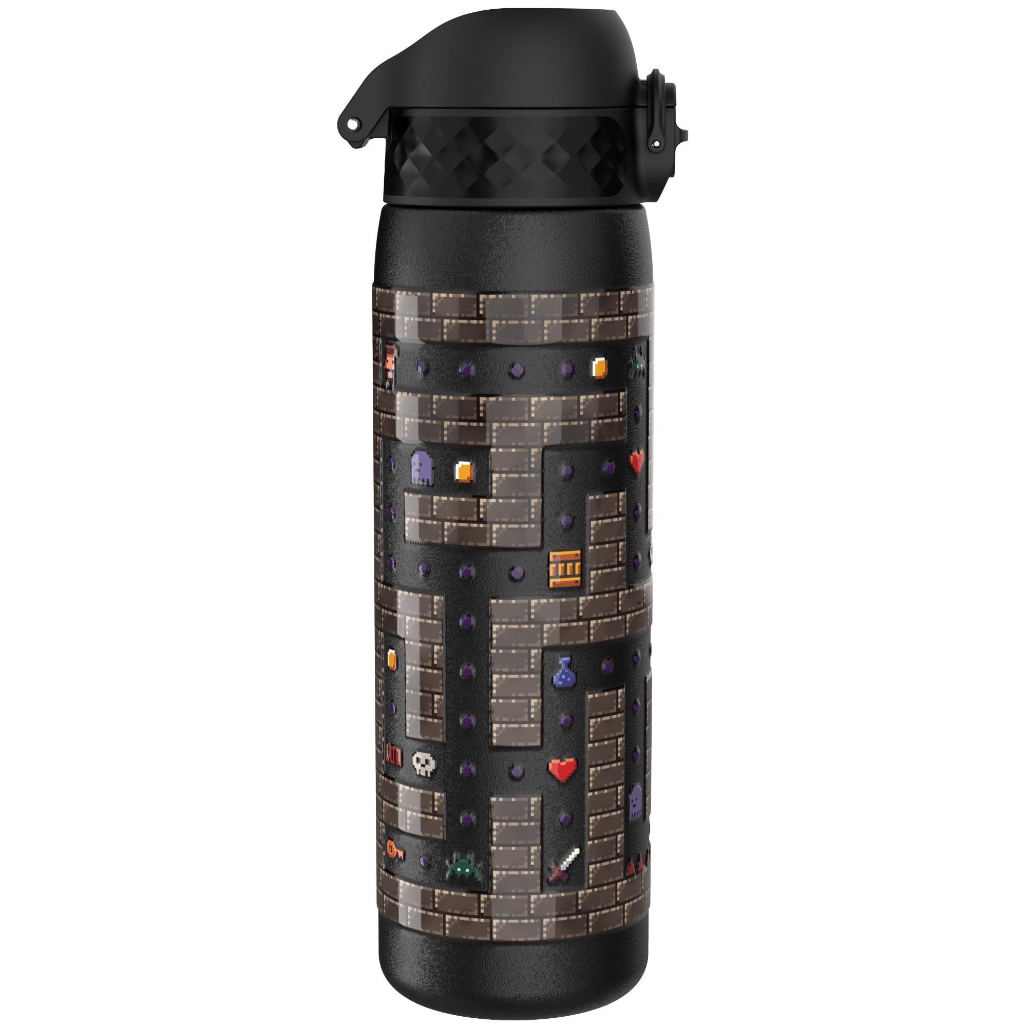 ION8 Vacuum Insulated Steel Water Bottle, 500 ml/17 oz, Leak Proof, Easy to Open, Secure Lock, Dishwasher Safe - Image 4