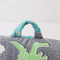 Vista 6 de Aimuan - Almohada de lectura que brilla en la oscuridad, almohada de descanso para la cama en forma de cuña para niños, almohada de respaldo que