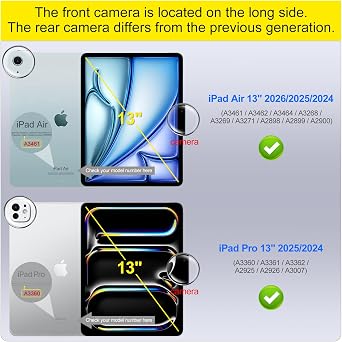 Screen Protector for iPad Air 13 inch (2026/2025/ 2024, M4/ M3/ M2)