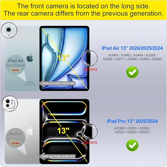 Screen Protector for iPad Air 13 inch (2026/2025/ 2024, M4/ M3/ M2)