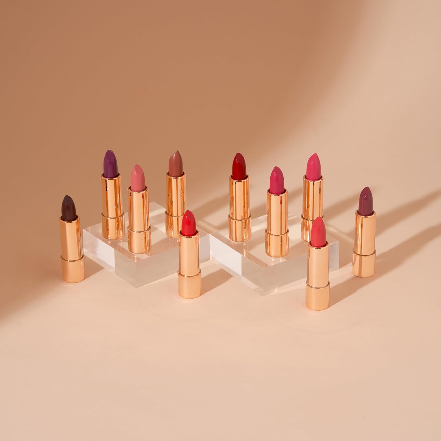 YENSA Vibrant Silk Hydrating Lip Stick - Long Lasting Lipstick with Hyaluronic Acid, Vitamin E & Super Oils - High Pigment Color & Semi Glossy Finish - Moisturizing Formula - Infinity (0.12 oz) - Image 5