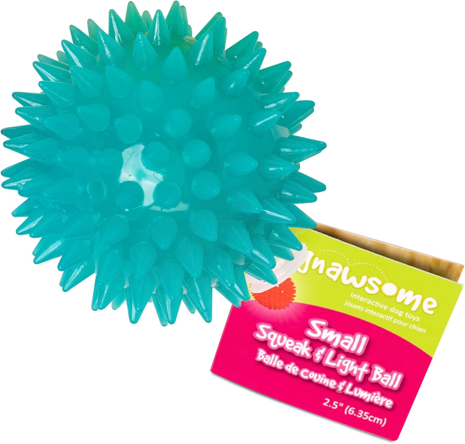 Gnawsome Squeak and Light Football,Multicolor,2.5″,10010, 1 Count