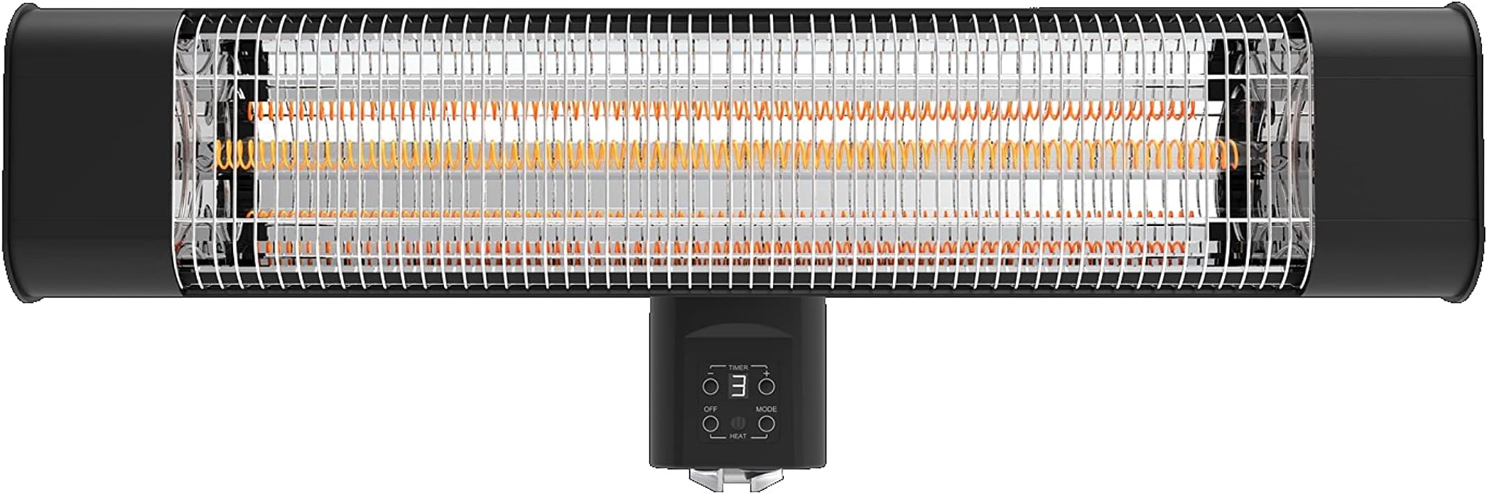 Devola Platinum Electric Patio Heater Wall Mounted 2400W IP65 Rated