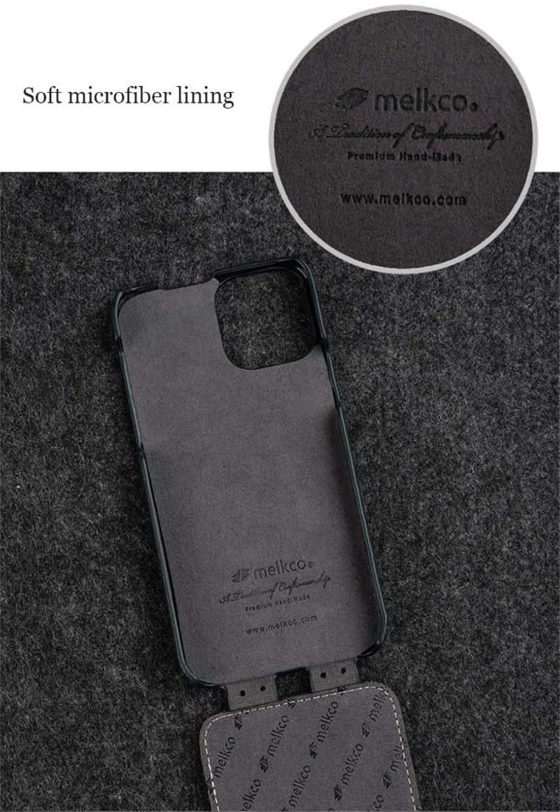 Amazon.com: KKFAUS Genuine Leather Vertical Flip Phone Cover
