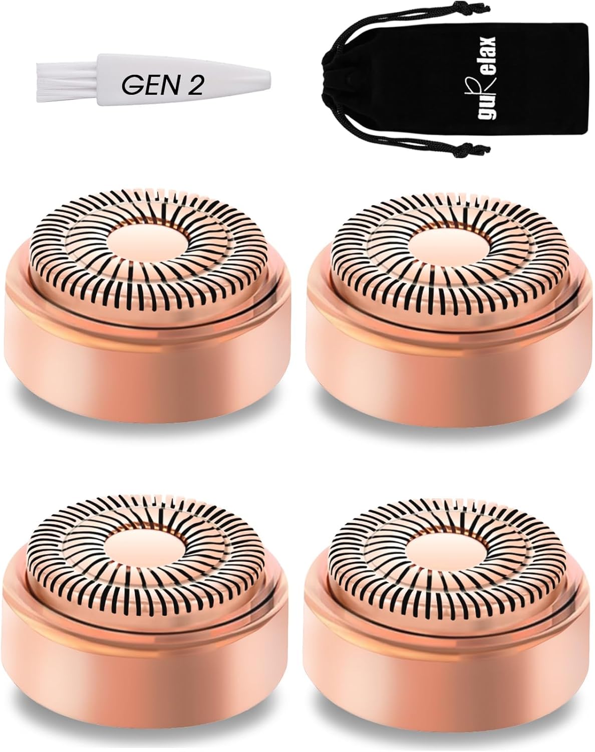 Replacement Heads for Finishing Touch Flawless Facial Hair Remover (Just fit for Gen 2 Device) Replacement Heads for Flawless Hair Removal for Women with Storage Bag Replacement Heads for Finishing Touch Flawless Facial Hair Remover (Just fit for Gen 2 Device) Replacement Heads for Flawless Hair Removal for Women with Storage Bag