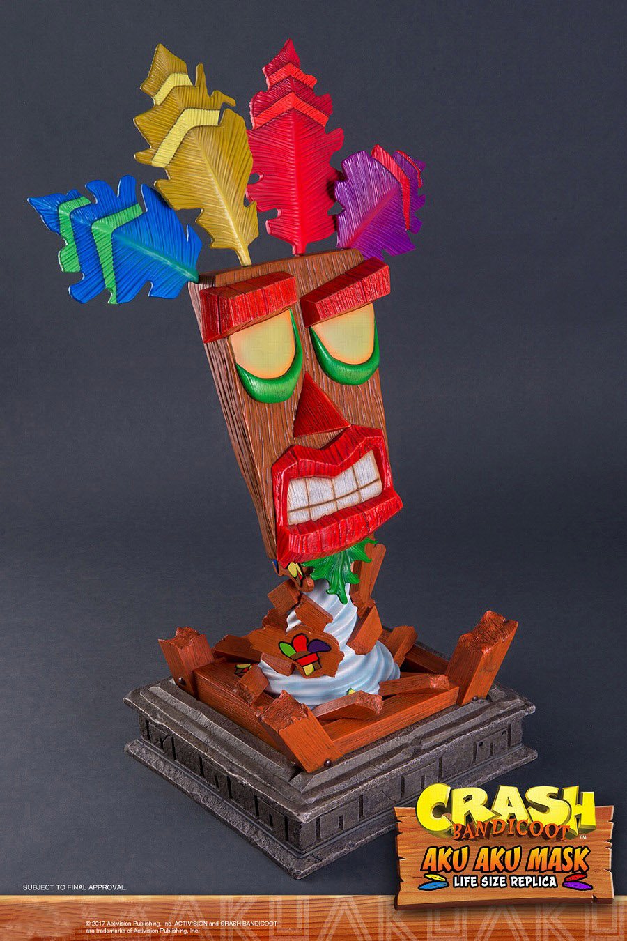 Amazon | クラッシュ・バンディクー アクアク マスク 1/1 レプリカ