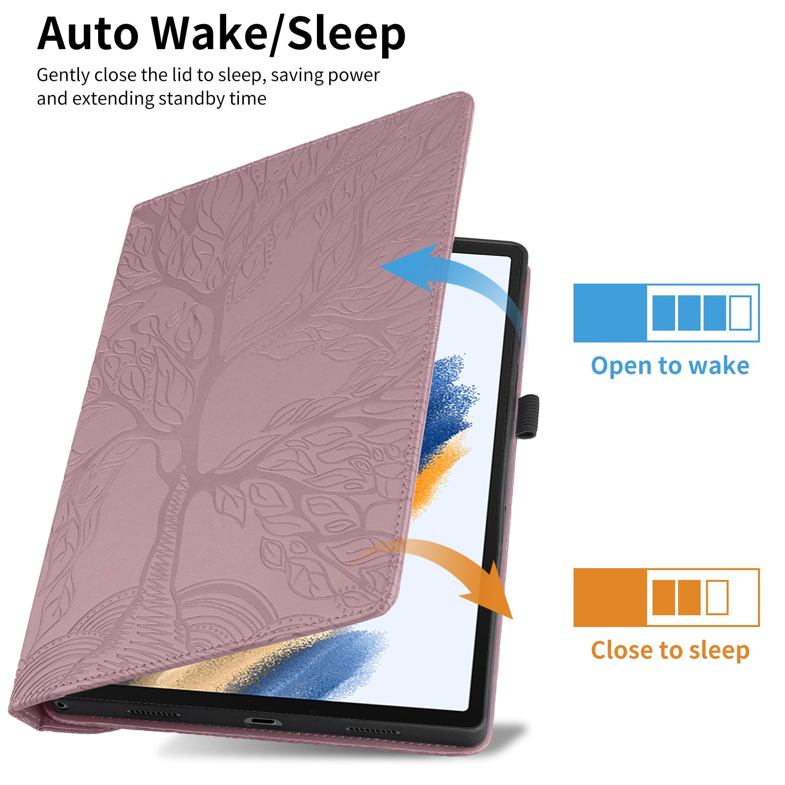 IPad Air 5/4 Hülle (10,9 Zoll) – Flip Case Mit Stifthalter, Kartenfächern & Standfunktion In Roségold