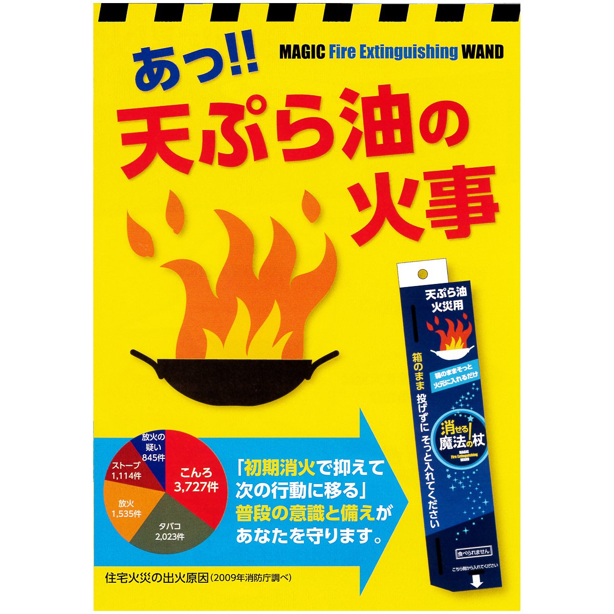 Amazon.co.jp: 株式会社メディプラン 天ぷら火災用 消せる魔法の杖 MP 
