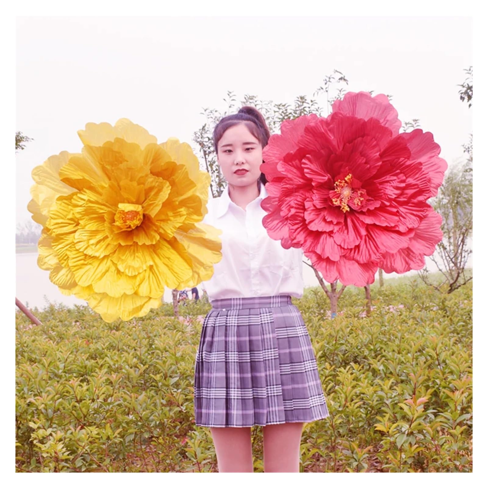 Parapluie de danse pivoine pour enfants, performance sur scène, adulte, danse, spectacle, jeux de fleurs, accessoires d'entrée