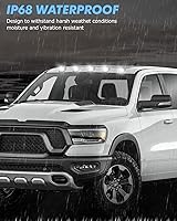 Vista 5 de HERCOO 5 piezas de luces de techo con lentes ahumadas para cabina, luces de marcha con lente transparente LED, conjunto con arnés de cables