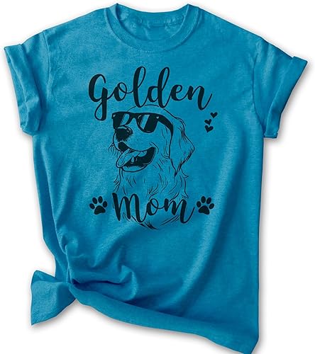 EVERTREE CLOTHING Golden Mom T-Shirt, Unisex Women's Shirt, Golden Retriever Owner, Best Dog Mom Gift