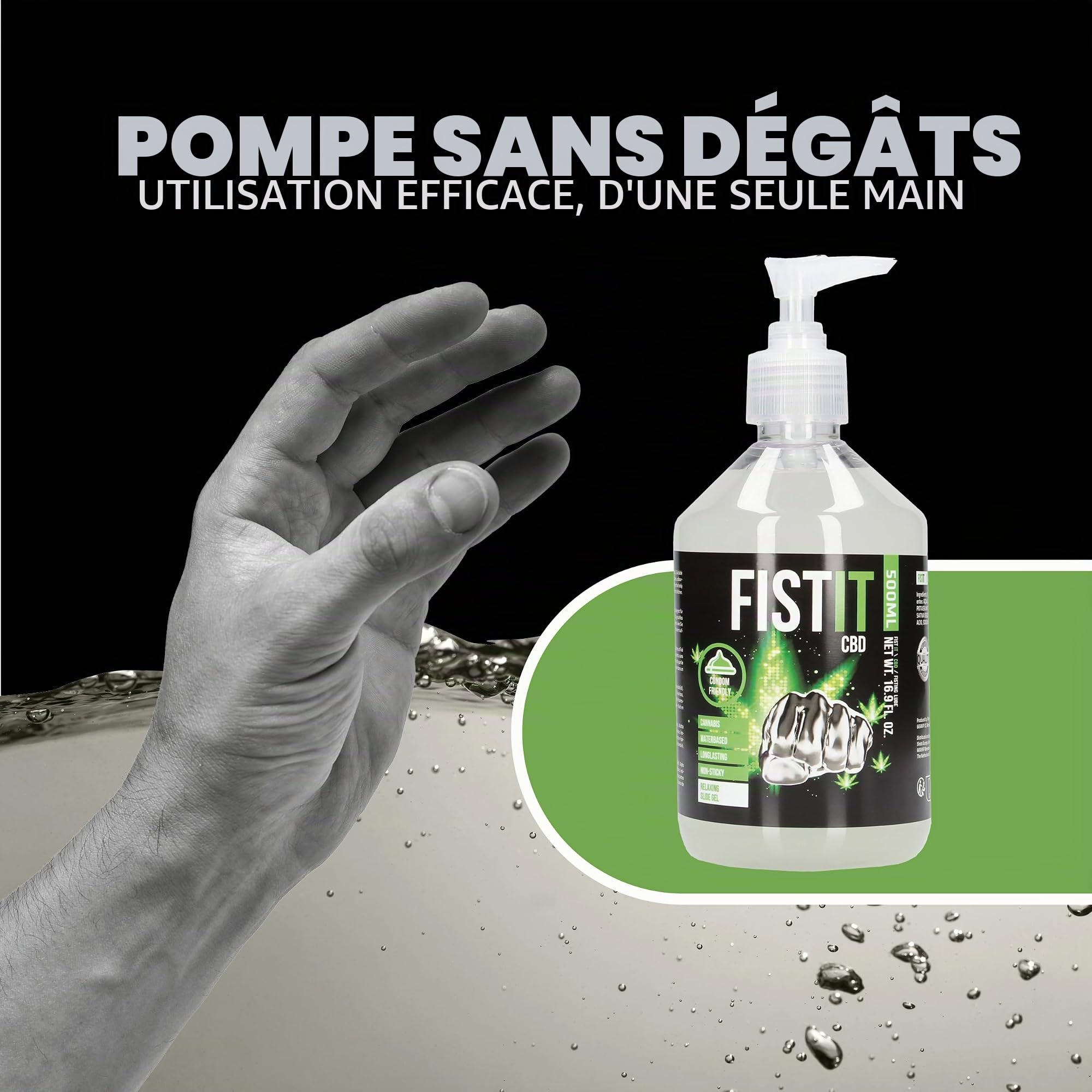 Fist-It Lubrifiant CBD Fist It 500ml, 8714273935557