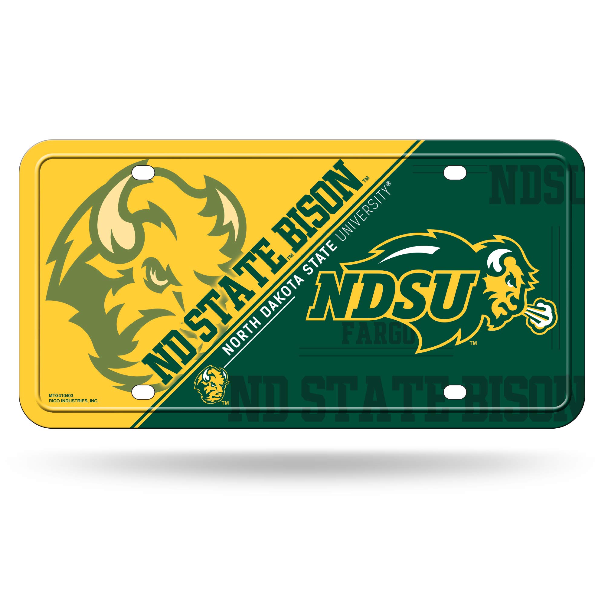 Rico Industries NCAA North Dakota State Bisons Metal Tag - auto accessories | Mubboo