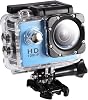 Sports Camera Ultra HD 1080P 12M 2 Screen Wifi Action Camera 90 Degree Wide Angle 30M Underwater with Waterproof Housing Case Accessory Kit Extreme Motion Camera Blue