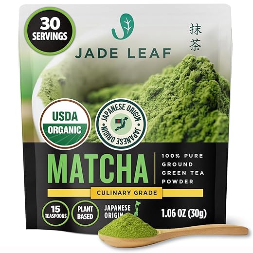 Jade Leaf Matcha Organic Culinary Grade Matcha Powder - Japanese Green tea for Baking, Smoothies, Lattes, and Skin Care, 30g / 1.06 Ounce (Pack of 1)