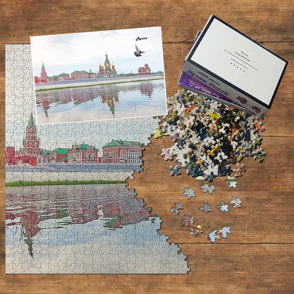 Russia Jigsaw Puzzle 1000 Piece Russia Yoshkar-Ola Puzzle Game Artwork Travel Souvenir Wooden