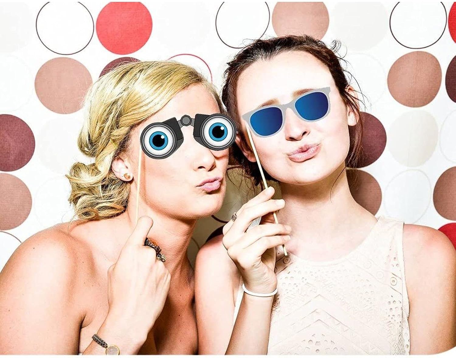 Movie Night Photo-Booth Props – 60-Pack Party Selfie Photo Props Accessories, Birthday Party Supplies on Bamboo Sticks, Assorted Designs : Home & Kitchen