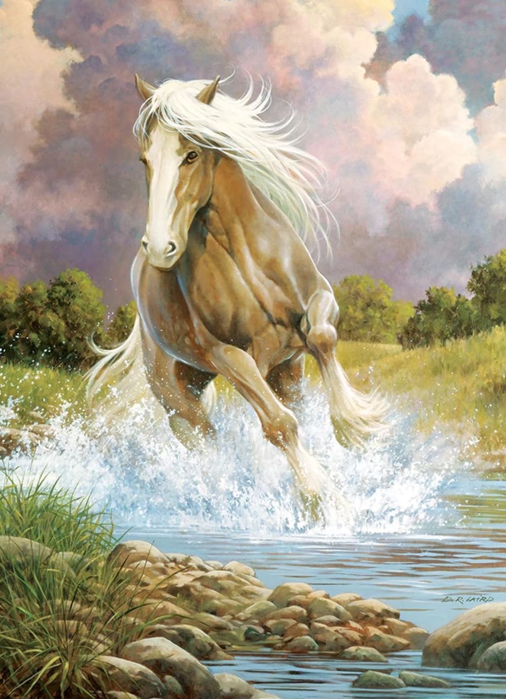 River Horse Jigsaw Puzzle & Poster - 1000 Pieces