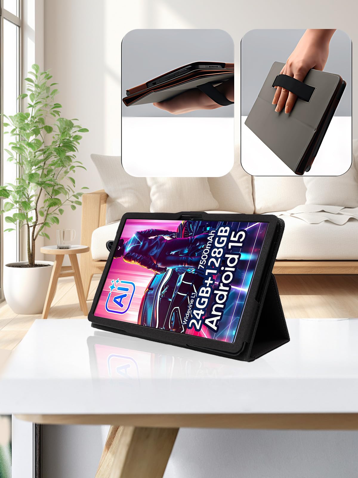 PlimPad P2 パープル　タブレット　android15 Amazon.co.jp: 【7500mAh & 24GB RAM】Android 15 タブレット 10