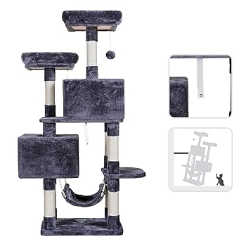 Amazon.com : Hey-brother Multi-Level Cat Tree Condo