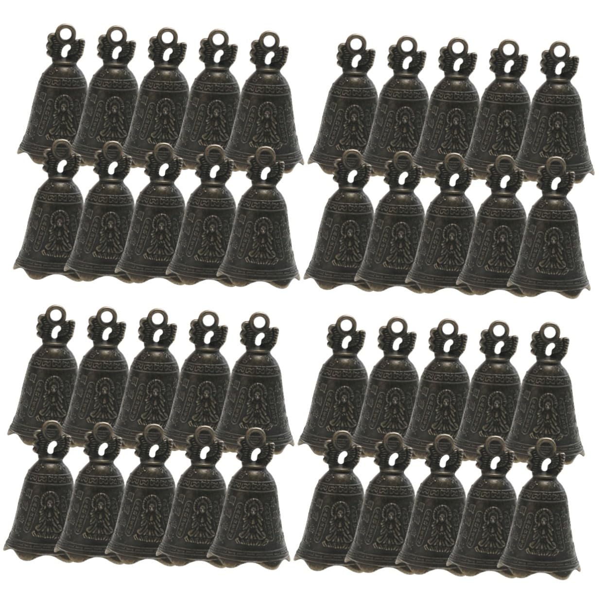 YARNOW 40pezzi Pendenti Decorativi Ferro Con Campane Per Giardino e Casa Ornamenti Sospesi Per Wind Chime Facili Da Appendere Ambienti Interni Ed Esterni