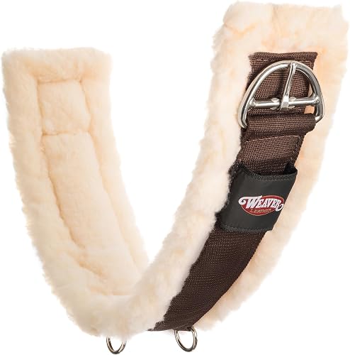 Weaver Leather Fleece Lined Super Cinch, 30-Inch, Brown/Maize