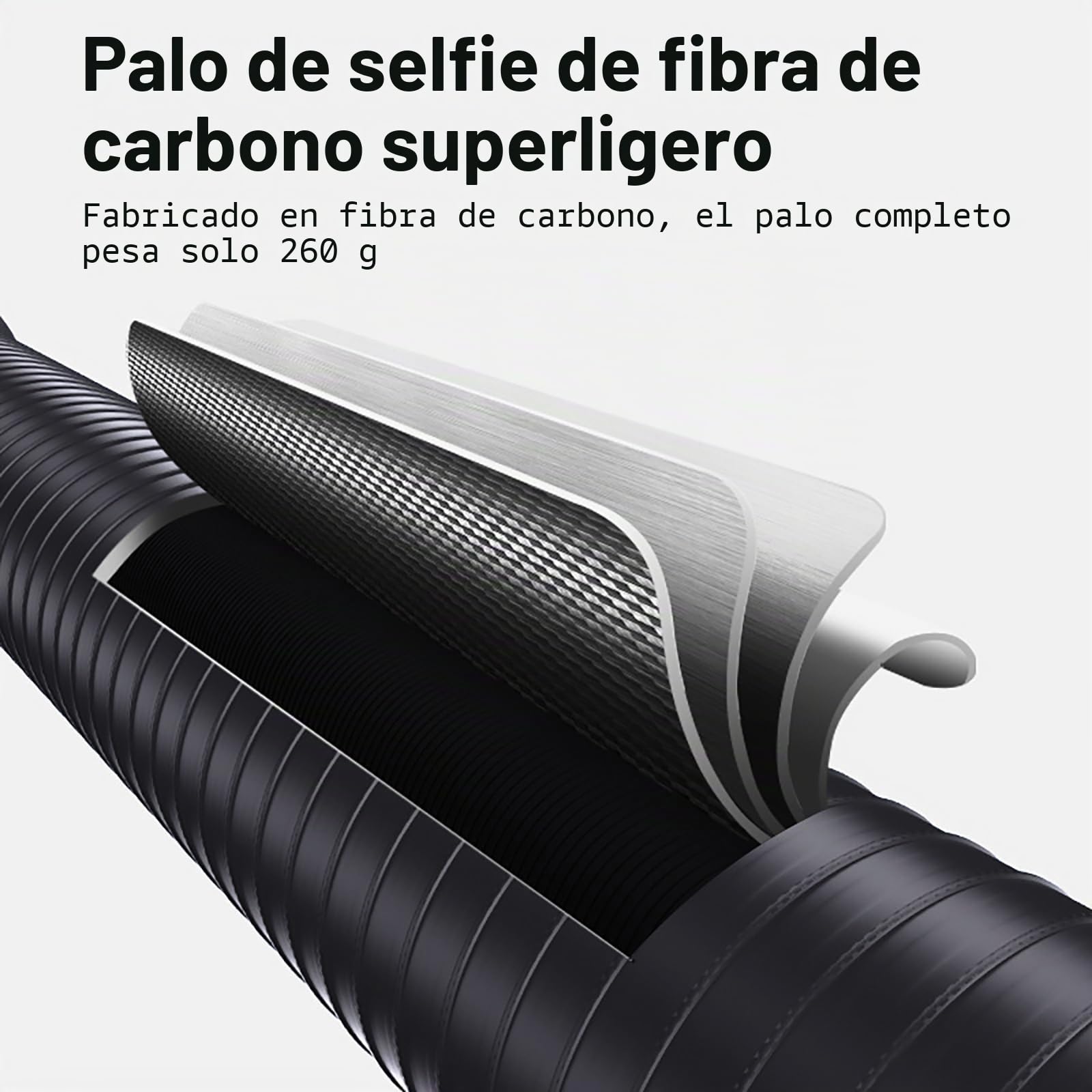 Palo selfie invisible de 3 m, 300 cm, para Insta 360, X5, X4, X3, X6, DJI