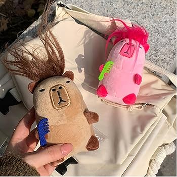Amazon.co.jp: かわいいカピバラキーホルダー目を引くカラフルな