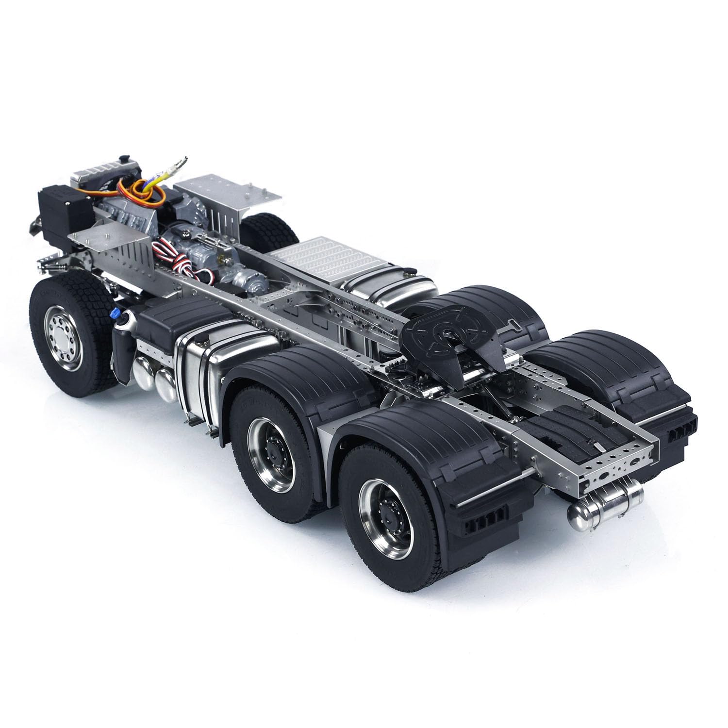 1 14 6X6 Metal Chassis 3-Speed Trasmission for RC Tractor Truck 3363 Car Model for Adult Hobby