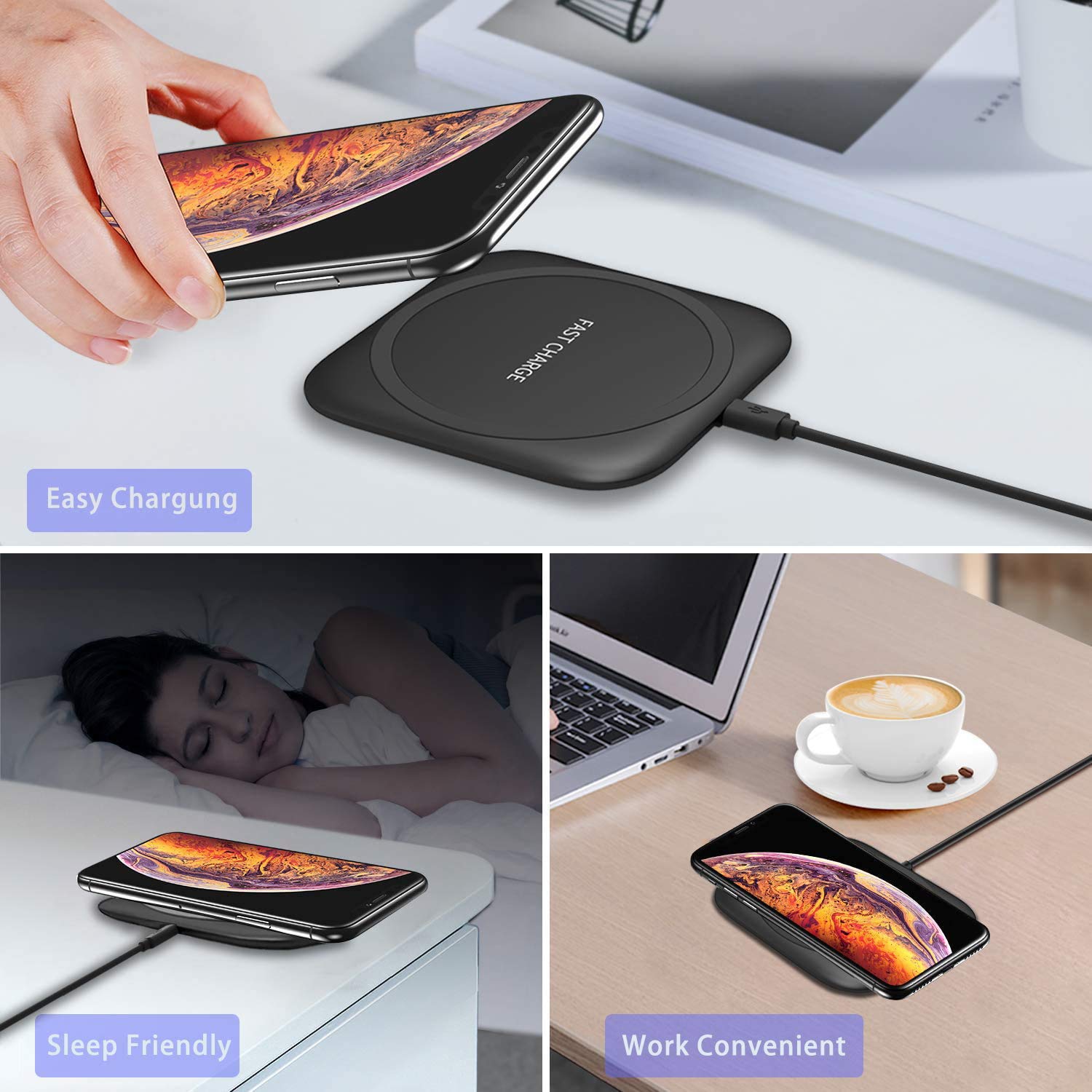 Caricatore Wireless Magnetico Hoidokly | 38 Magneti Per IPhone 14/13/12 E Samsung | Ricarica Veloce Con Cavo USB-C