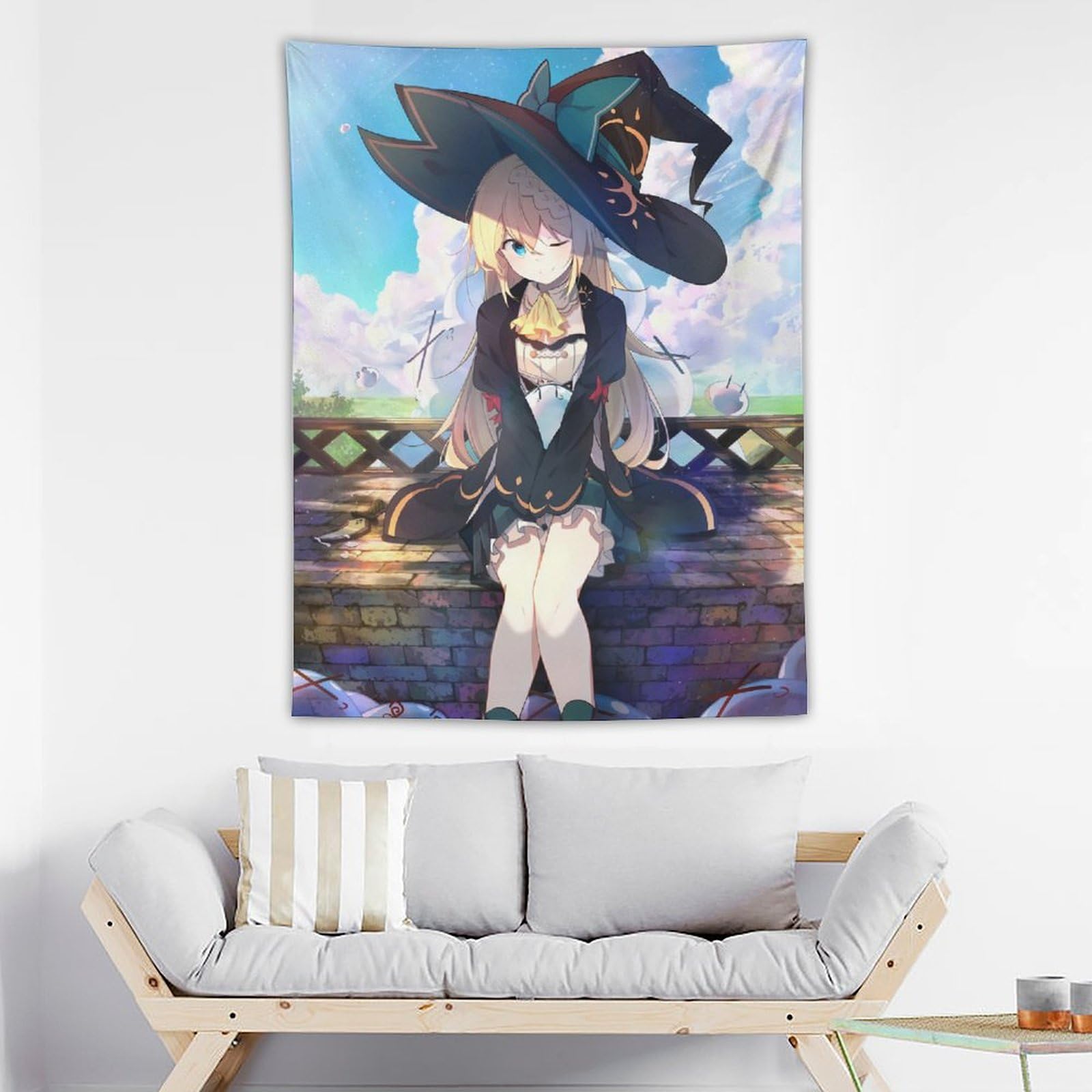 Amazon.co.jp: タペストリー スライム倒して300年 アズサ 壁掛け