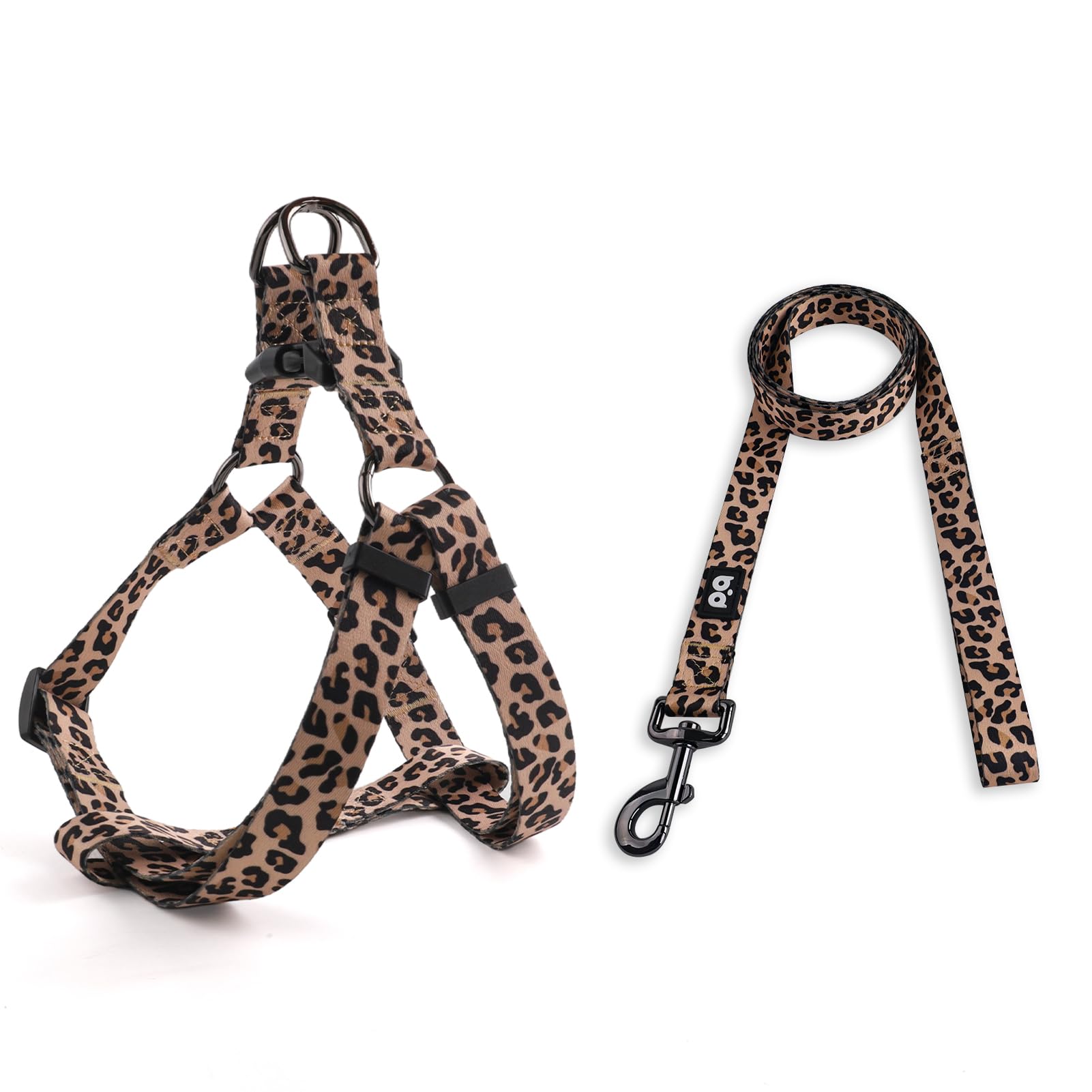 QQPETS Dog Harness Leash Set Adjustable Heavy Duty No Pull Halter Harnesses for Small Medium Large Breed Dogs Back Clip Anti-Twist Perfect for Walking — image 1