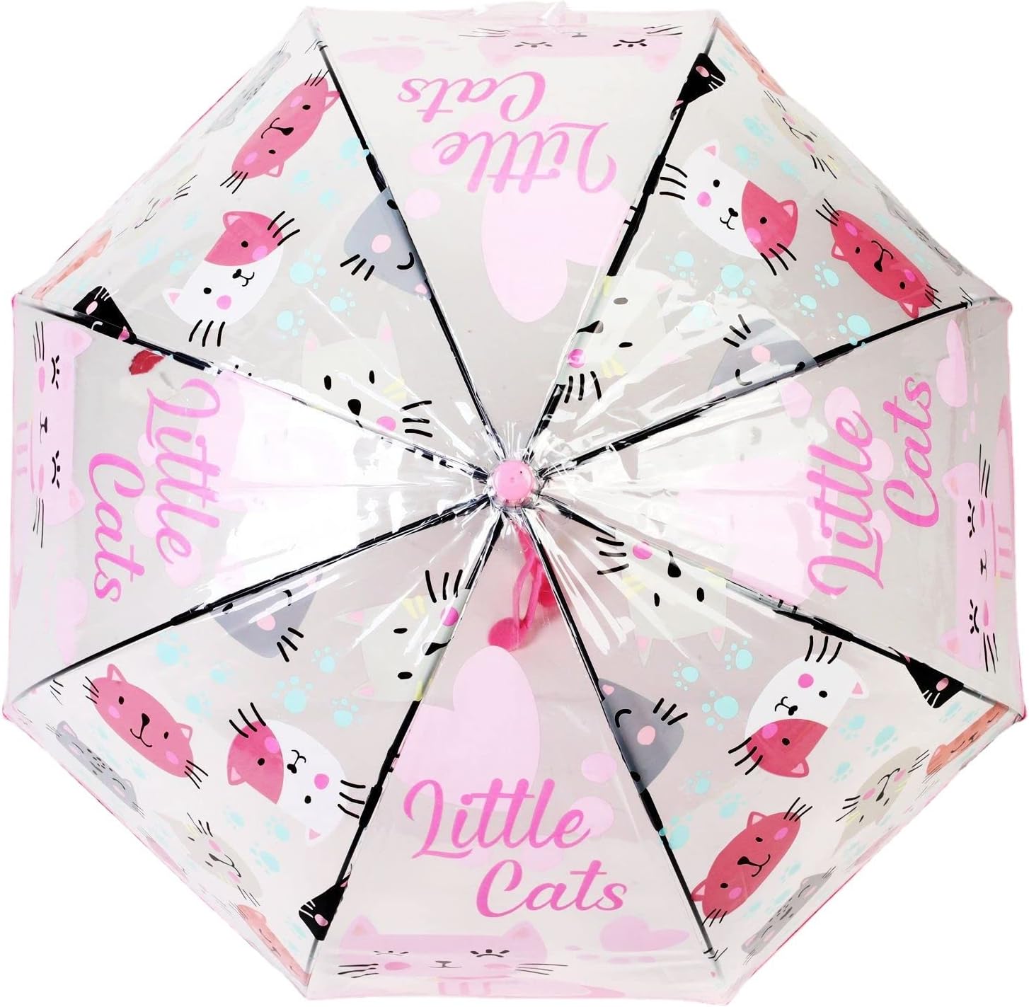 Chesoon Kids Rain Umbrella Clear Bubble Dome for Boys Girls with Easy Grip Handle 8 Ribs Windproof Umbrella