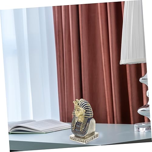Miniatura 7 de TUT - Figura decorativa de faraón egipcio, mini decoración, decoración dorada para el hogar, para mujer, escultura interior King TUT, estatua