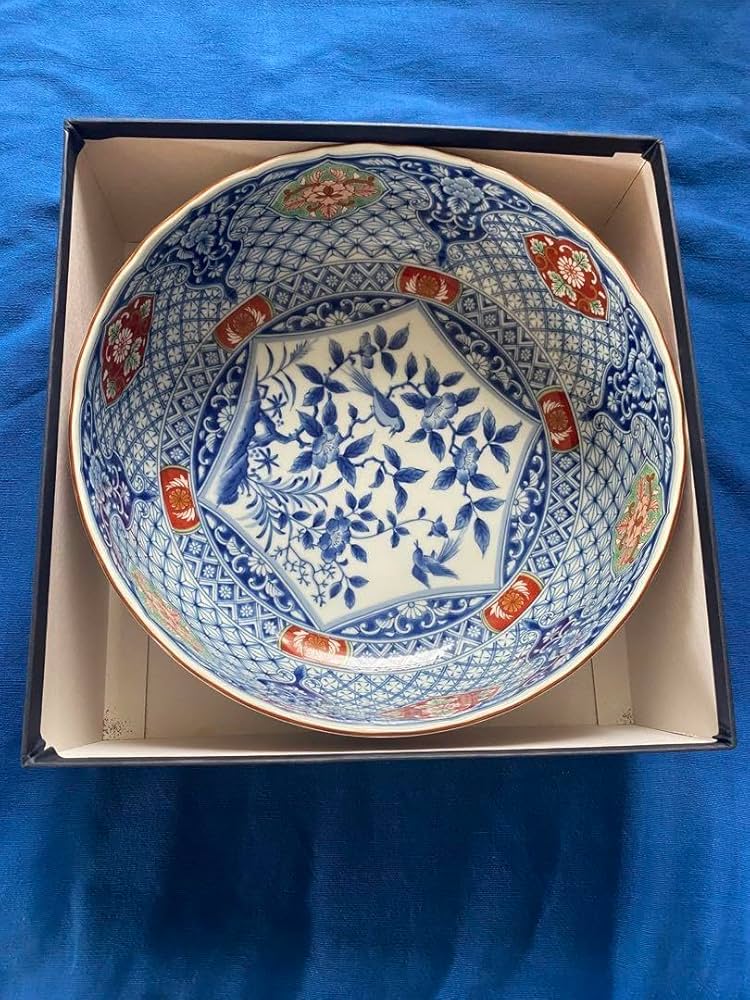 庫山窯　前畑陶器　染錦花鳥　三ッ組鉢　大25cm・中19cm・小16cm　未使用 Amazon.co.jp: 庫山窯 前畑陶器 染錦花鳥 大鉢 25cm : ホーム