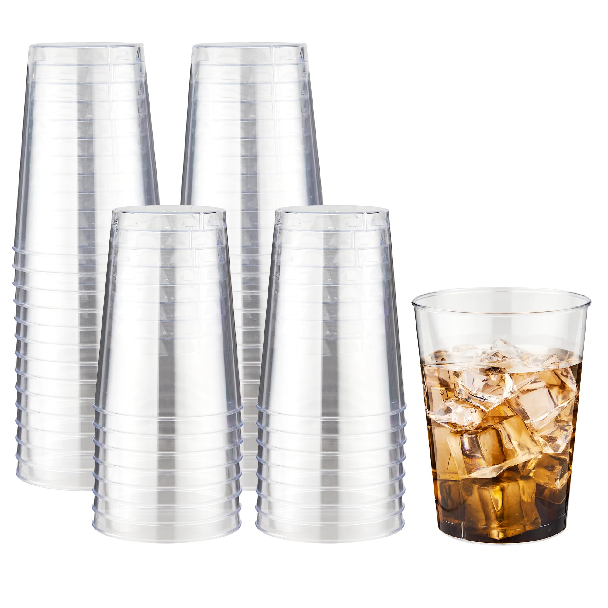 RACETOP 9 oz Clear Plastic Cups 100 packs, Perfect for Parties, Wedding — Amazon image 13