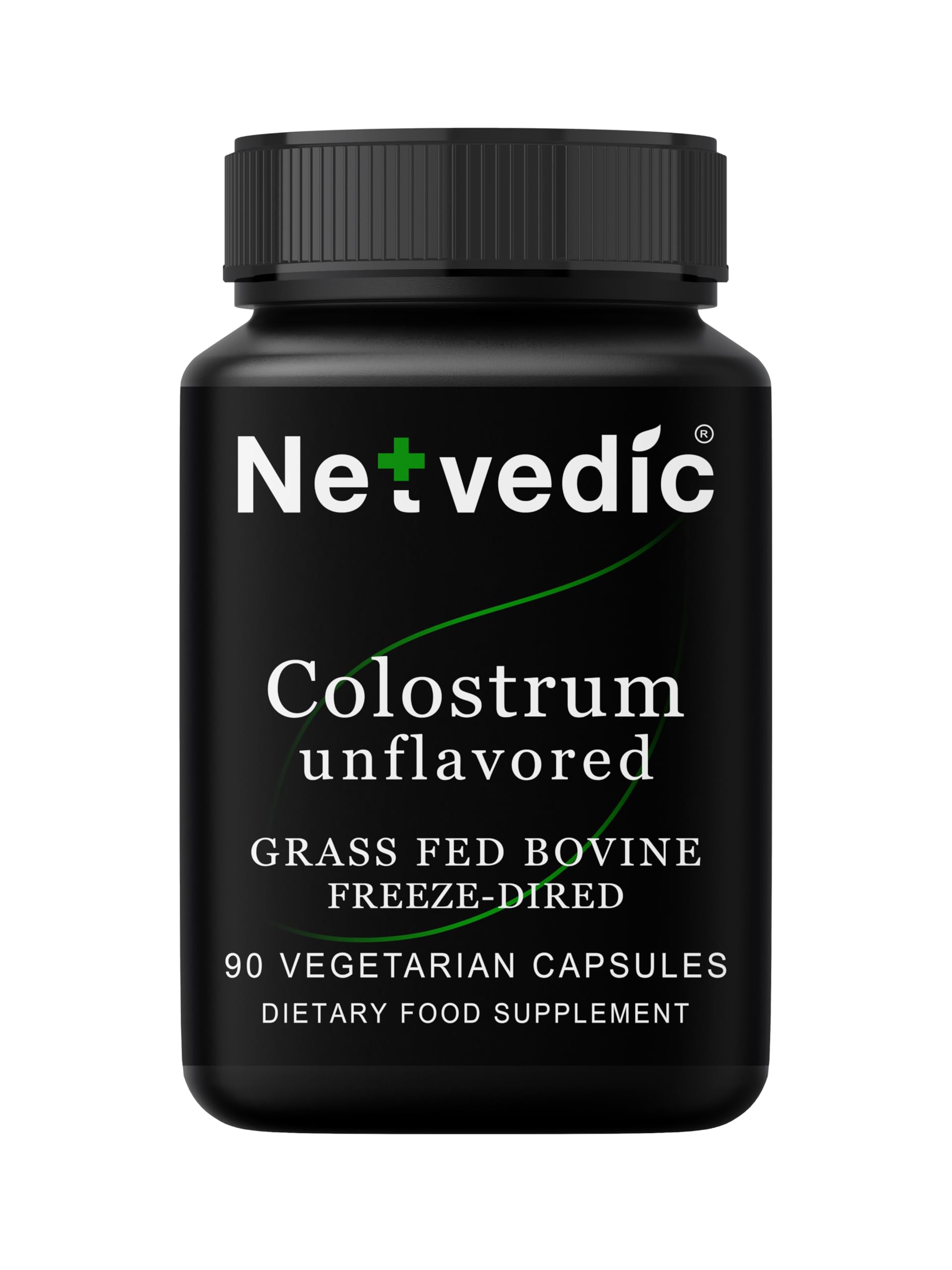 Colostrum Extract Capsules | 90 Veg Caps 400mg | Unflavored | Grass-Fed Bovine | Gut Health Superfood | Natural Immune Support | Non-GMO & Gluten Free | Ayurvedic Supplement | 45 Days Supply