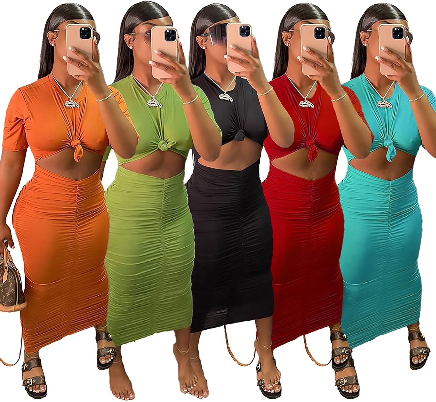 2 pieces skirt and top