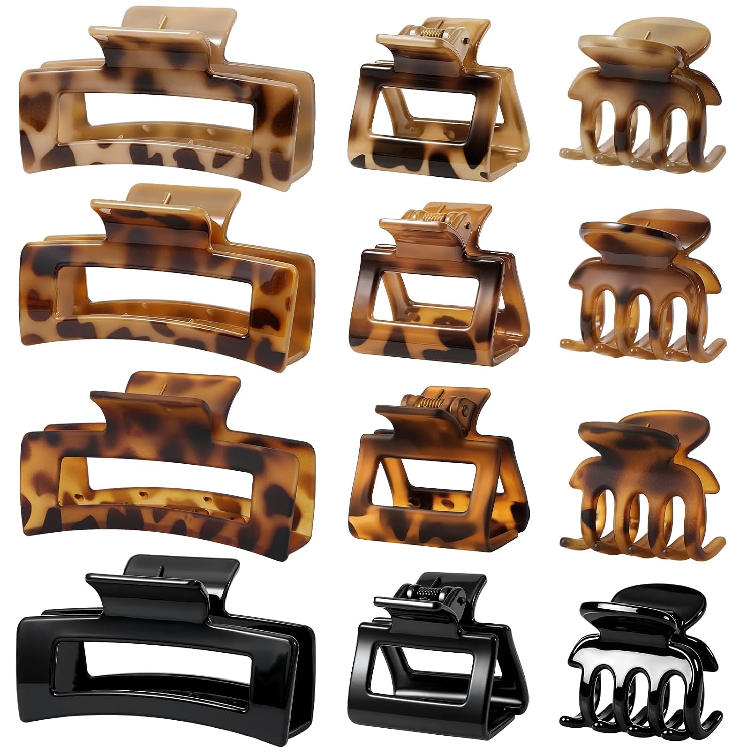 Stylish Claw Clips Set for Women - Strong Hold Hair Accessories