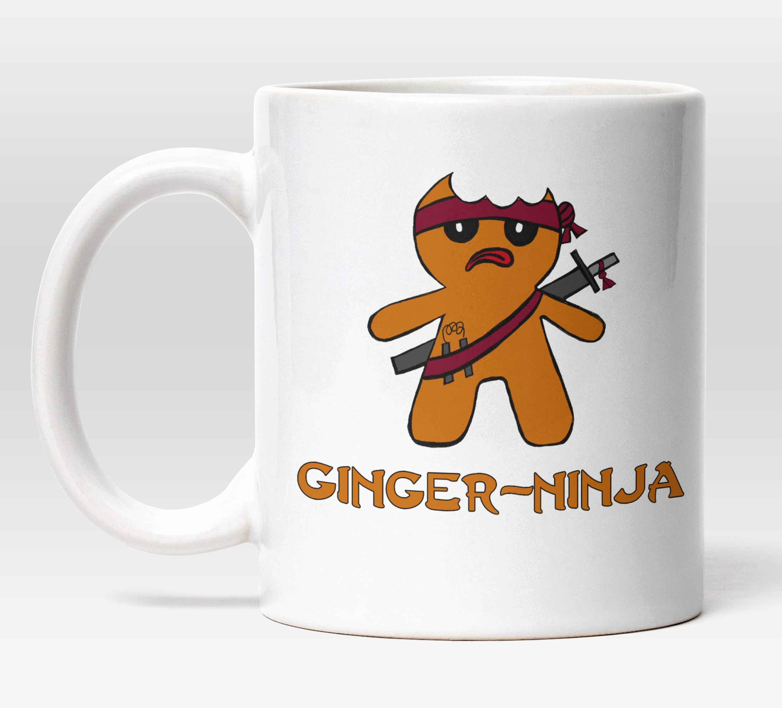 Gingerbread Ninja - Funny Tea/Coffee - Novelty Coffee Mug/Cup. Gift Idea.
