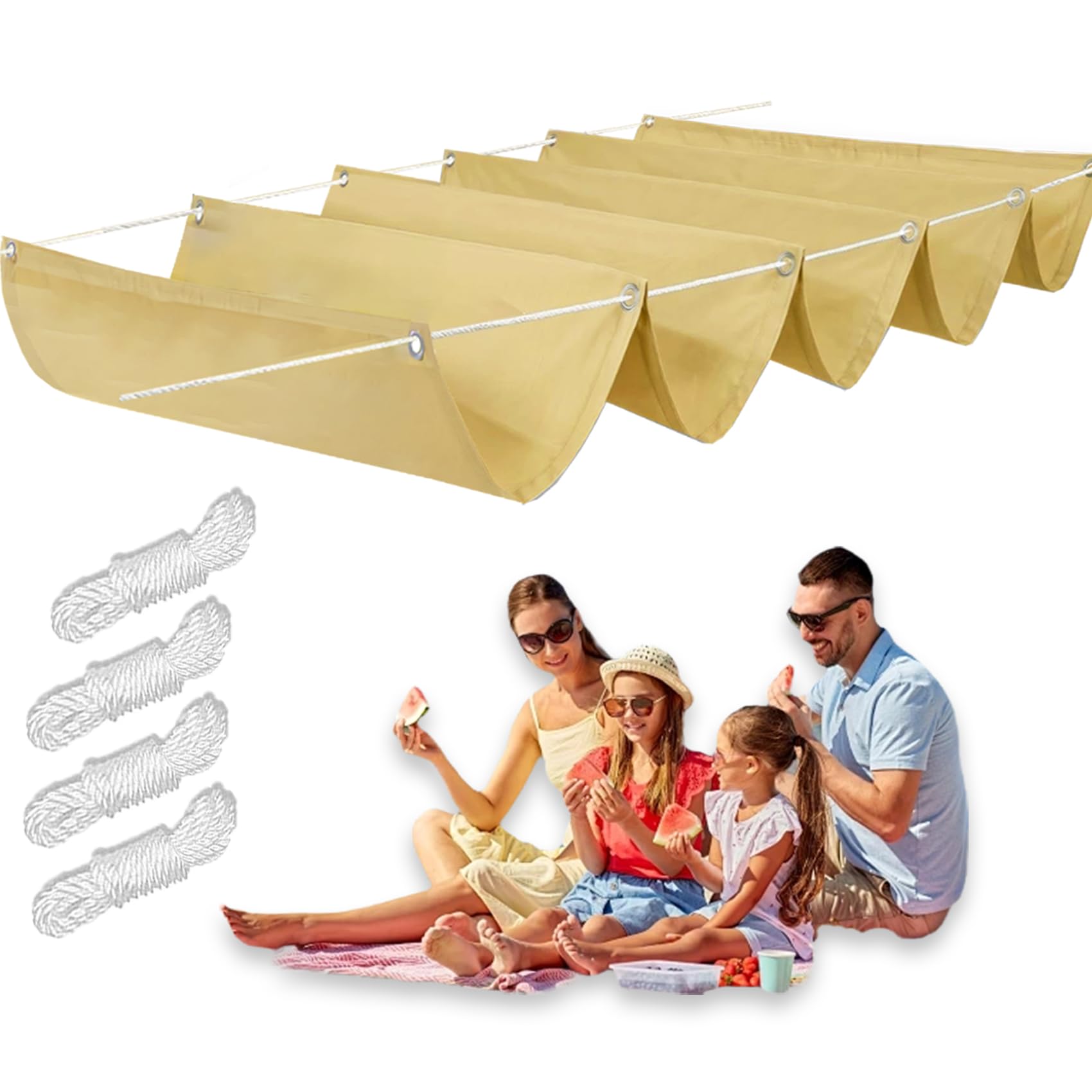 Voile ombrage anti-UV et anti-déchirure contre la chaleur du jardin