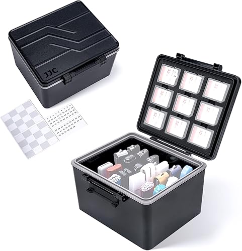 Funda para unidad flash USB, organizador de unidad de pulgar para 26 unidades USB AUSB C, 9 SD SDXC SDHC y 18 tarjetas Micro SD TF con interior de