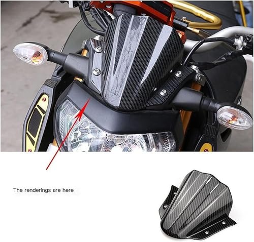 Miniatura 6 de STRNG Protector de carenado delantero de fibra de carbono 3K totalmente seco, carenado de motocicleta, compatible con Yamaha compatible con MT09
