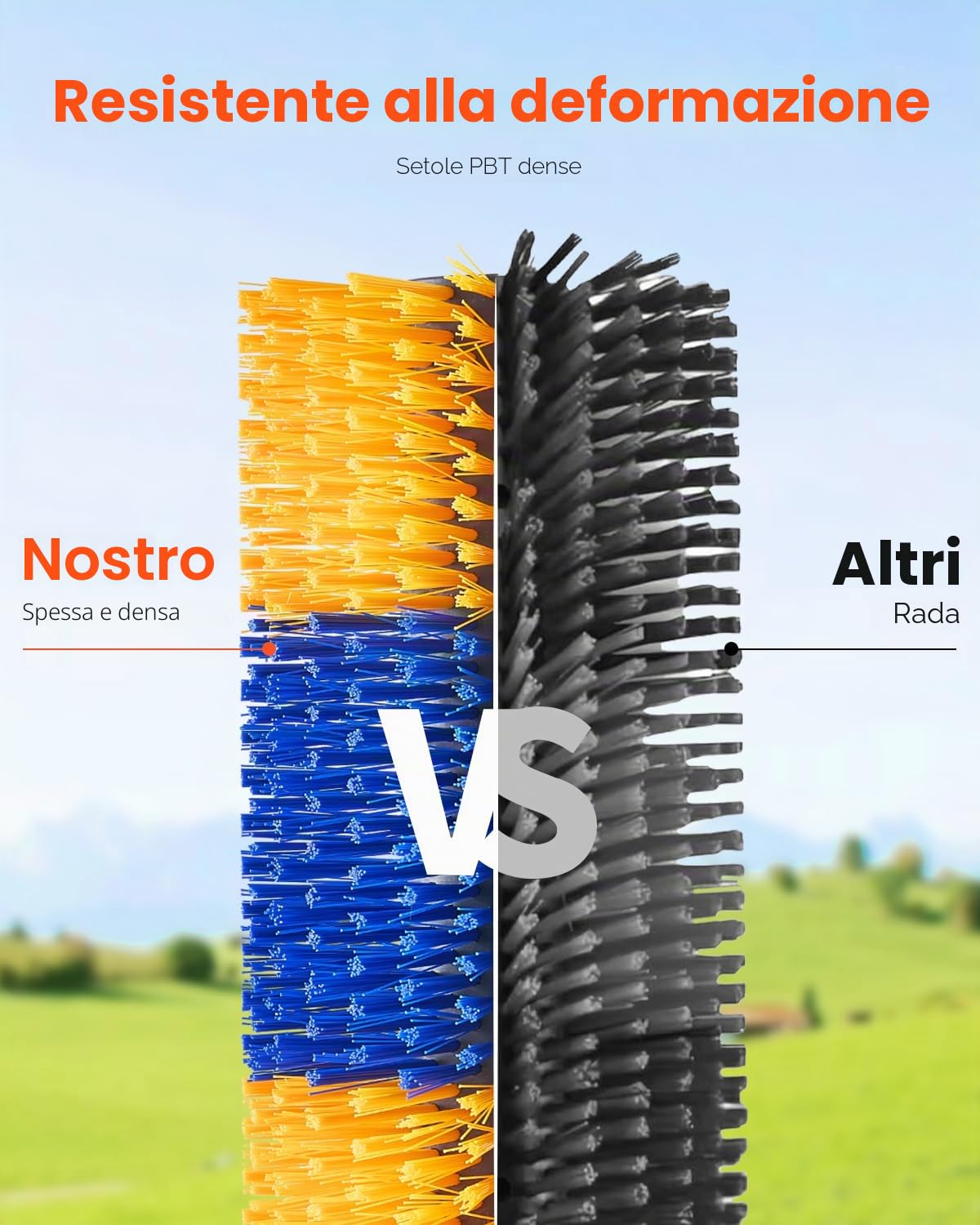 VEVOR Spazzola per Tiragraffi per Bestiame da 6 Pezzi, 51 x 19 cm Spazzola per Cavalli con 12 Viti, Tiragraffi per mucche, per Alleviare Prurito alla Schiena, Mantenere Pulizia, per Cavalli, Maiali