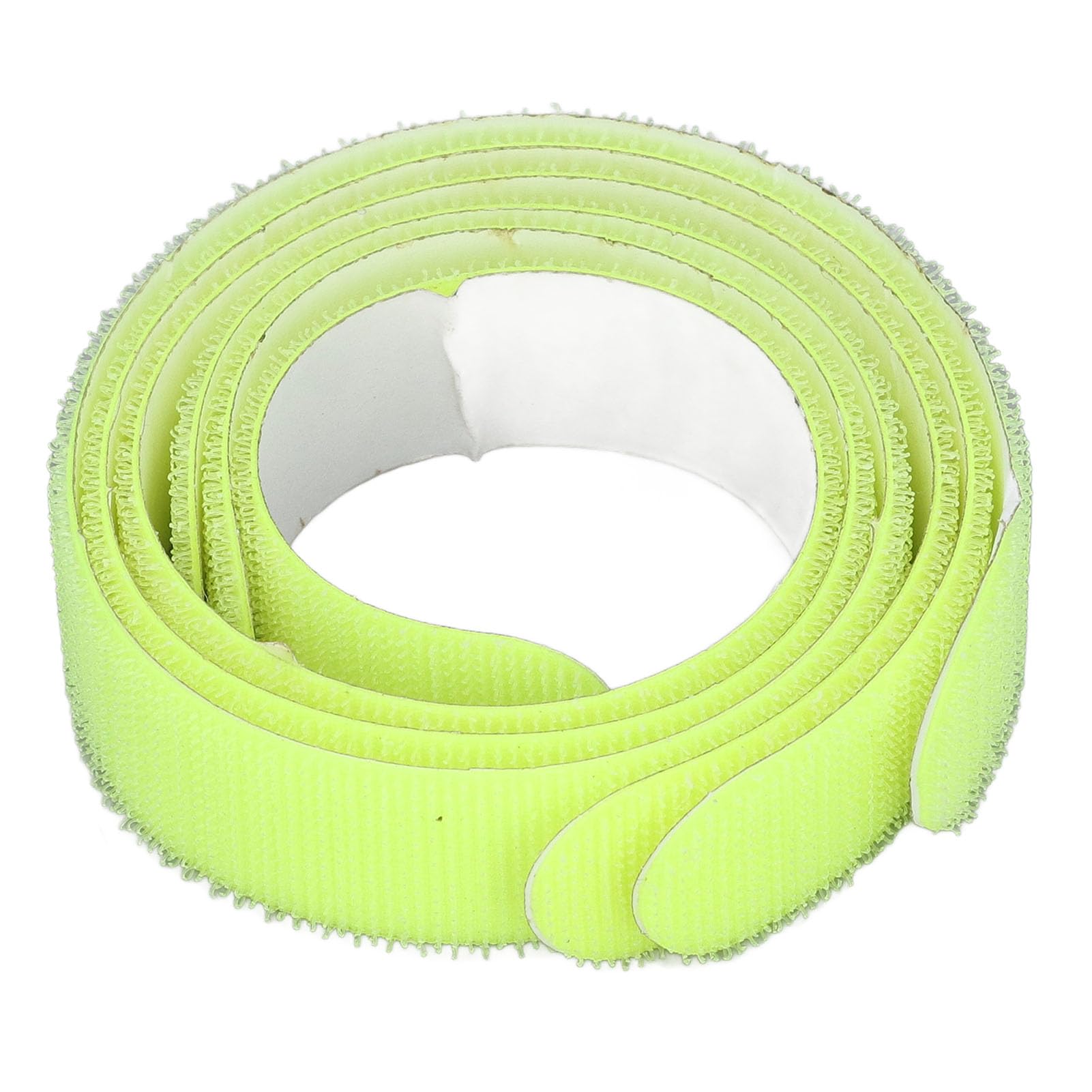 3Pcs Tennis Racket Head Frame Guard Tape Nylon Self Adhesive Hook and Racquet Tape for Tennis Rackets Black (Fluorescent Green)