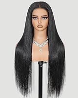 Vista 16 de Pull Go - Pelucas de cabello humano rizado birmano completo de 13x6, sin pegamento, pre despuntadas, pre cortadas, densidad 210, encaje frontal HD