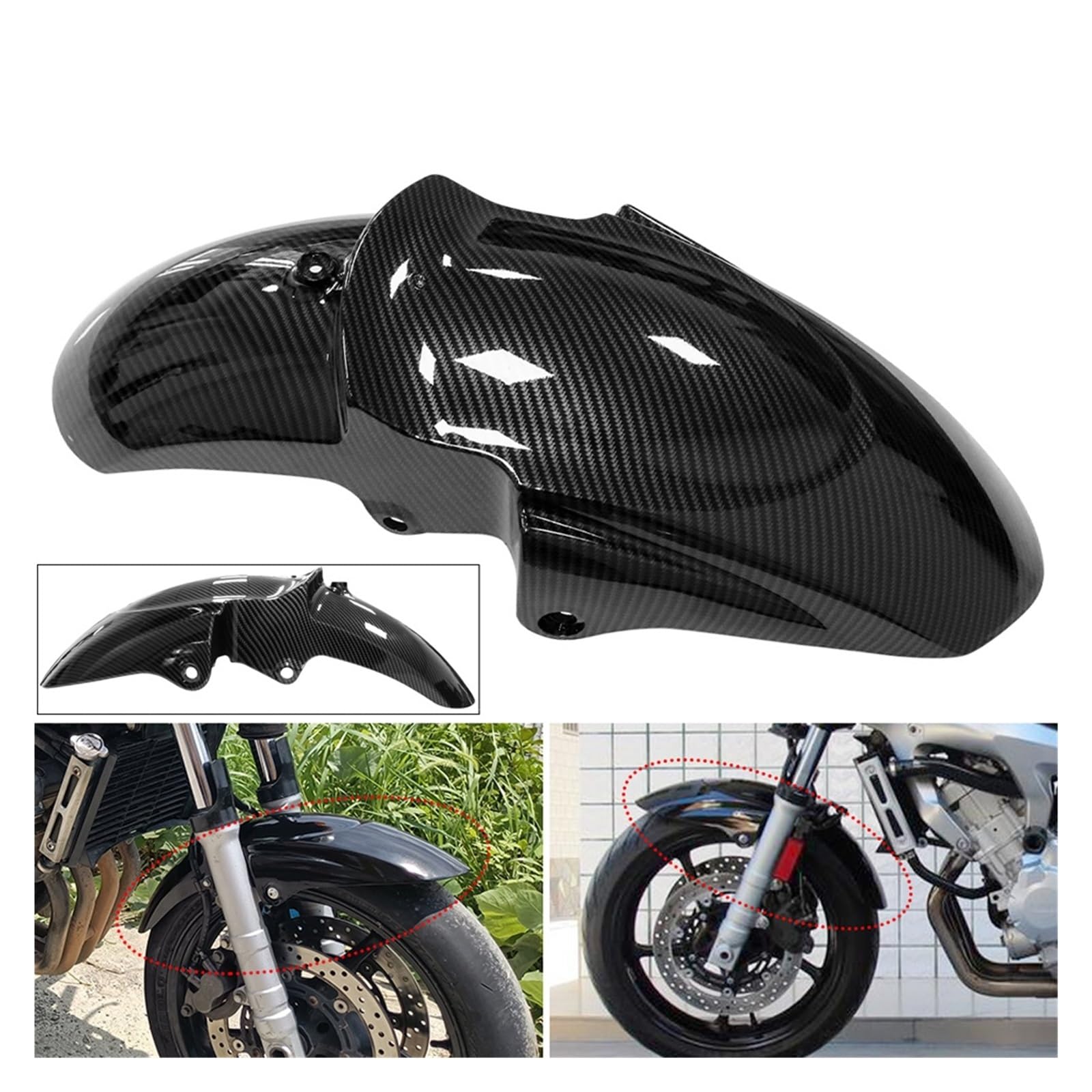 Amazon.com: LLXINGYL Carbon Fiber Looking Front Fender Compatible
