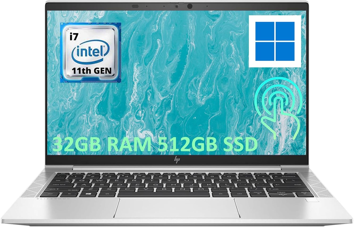 HP EliteBook 830 G8 Business Laptop Touchscreen Win11 Pro FHD(1920×1080) Computer, Core i7-1185G7 3.0GHz to 4.8GHz, 32GB RAM, 512GB SSD (Renewed)